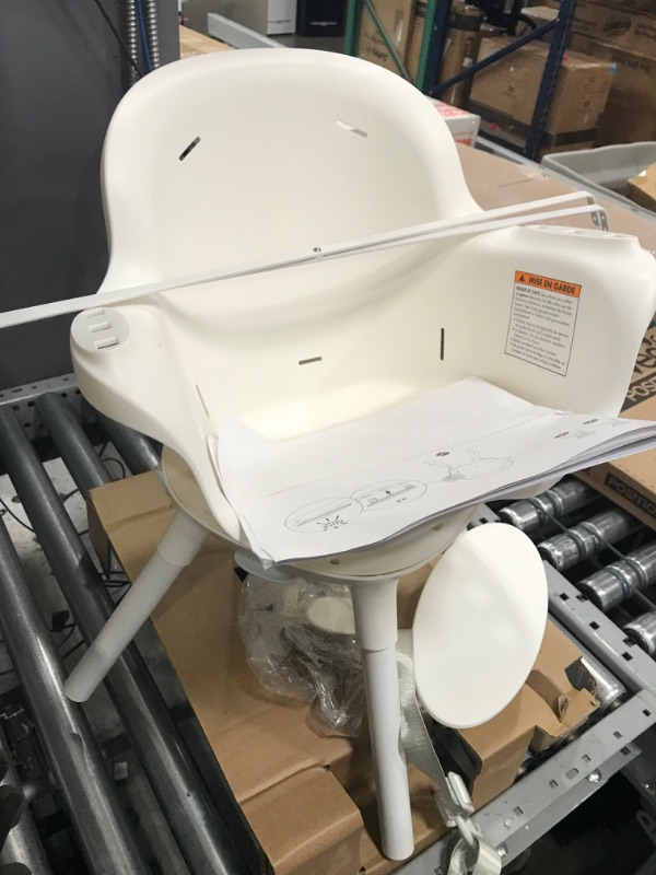 Photo 2 of Boon GRUB Adjustable Baby High Chair - Convertible High Chair and Toddler Chair - High Chairs for Babies and Toddlers 6 Months to 6 Years - Dishwasher Safe - White
