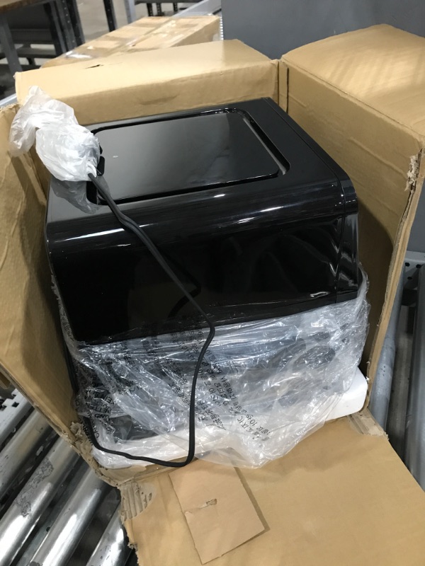 Photo 1 of NUWAVE Brio Air Fryer Smart Oven, 15.5-Qt X-Large Family Size, Countertop Convection Rotisserie Grill Combo, SS Rotisserie Basket & Skewer Kit, Reversible Ultra Non-Stick Grill Griddle Plate Included 15.5-Quart Black Air Fryer