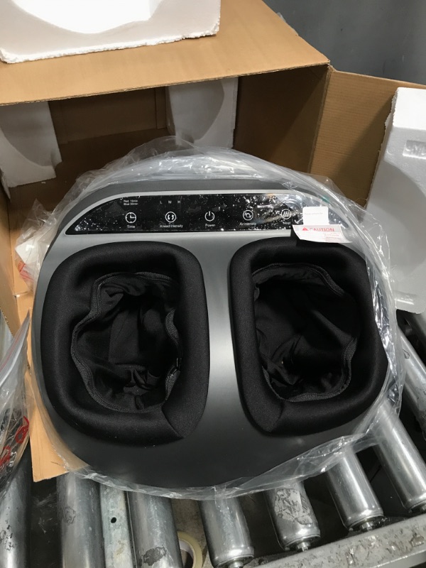 Photo 1 of RENPHO Foot Massager Machine with Heat and Remote, Shiatsu Deep Kneading, Multi-Level Settings, Delivers Relief for Tired Muscles and Plantar Fasciitis, Fits feet up to Men Size 12-Black