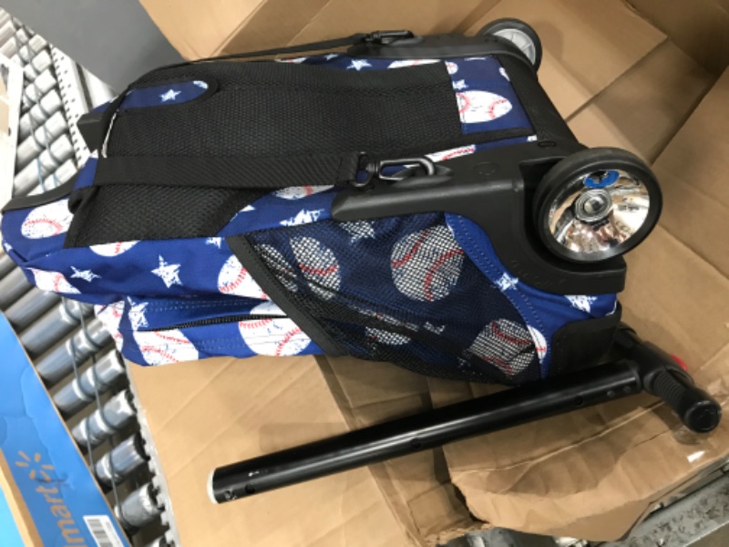 Photo 3 of J World New York Cornelia Laptop Backpack (Blue & White Baseball Pattern/Design)