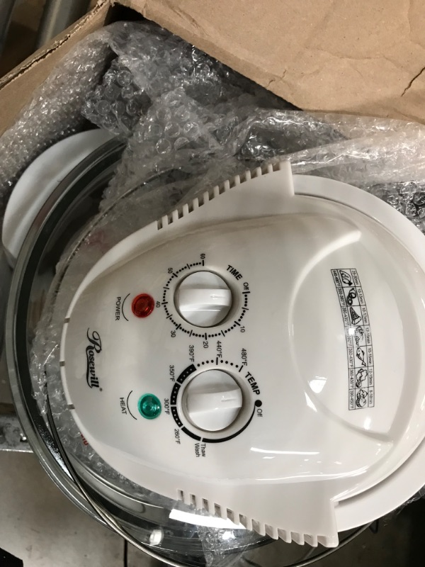 Photo 2 of (FOR PARTS ONLY) Big Boss Air Fryer Super Sized 16 Quart Large Air Fryer Oven Glass Air Fryer

