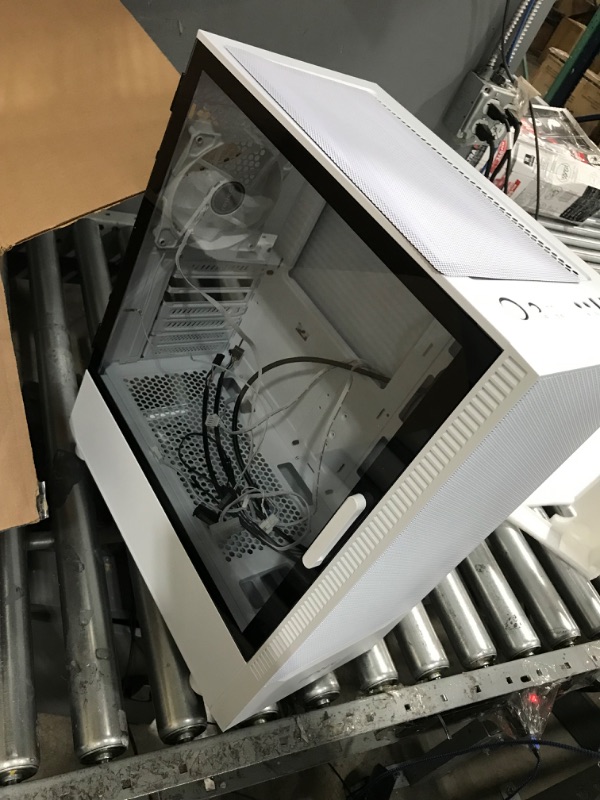 Photo 2 of Antec NX410 ATX Mid-Tower Case, Tempered Glass Side Panel, Full Side View, Pre-Installed 2 x 140mm in Front & 1 x 120 mm ARGB Fans in Rear (White) (9734088000) NX410 W