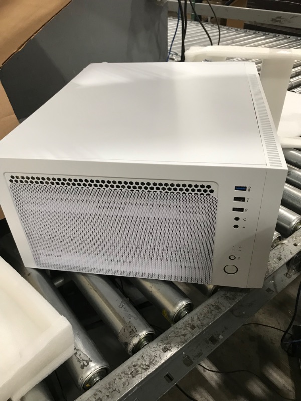 Photo 1 of Antec NX410 ATX Mid-Tower Case, Tempered Glass Side Panel, Full Side View, Pre-Installed 2 x 140mm in Front & 1 x 120 mm ARGB Fans in Rear (White) (9734088000) NX410 W