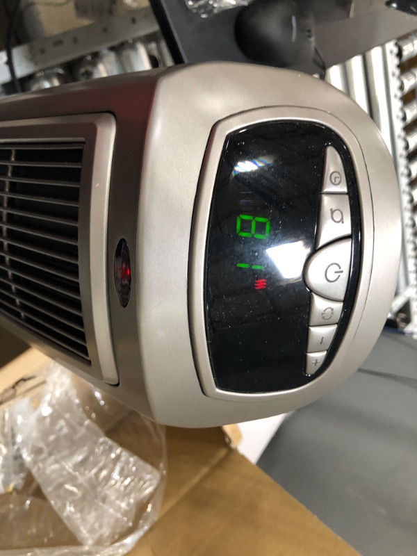 Photo 3 of Lasko 1500W Digital Ceramic Space Heater with Remote, 755320, Silver