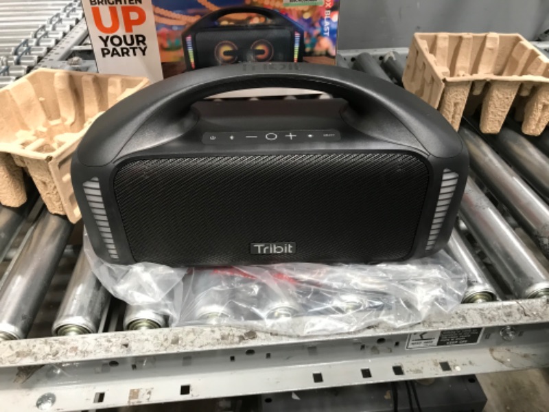 Photo 2 of Tribit StormBox Blast Portable Speaker: 90W Loud Stereo Sound with XBass, IPX7 Waterproof Bluetooth Speaker with LED Light, PowerBank, Bluetooth 5.3&TWS, Custom EQ, 30H Playtime, Outdoor/Camping/Party
