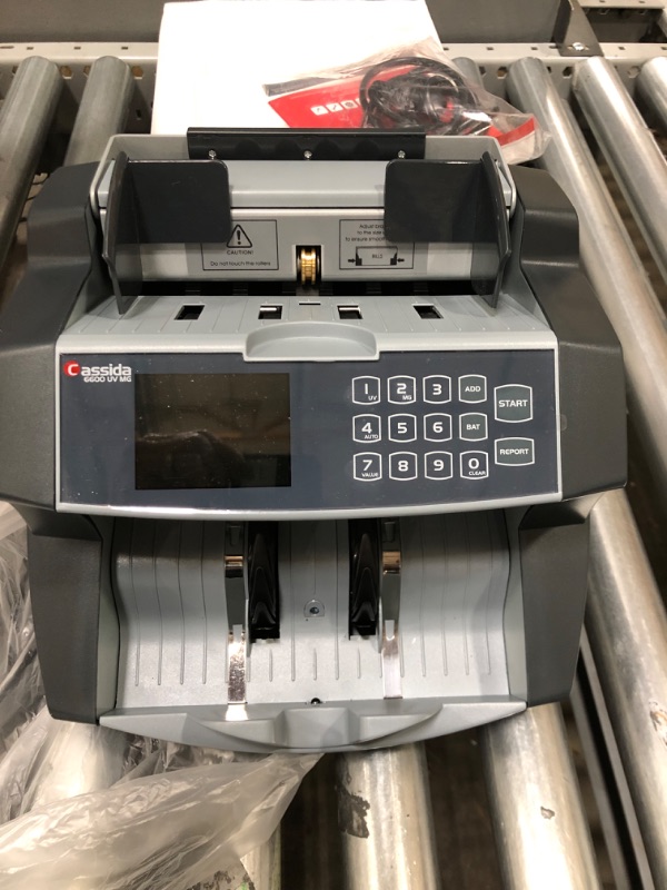 Photo 2 of Cassida 6600 UV/MG – USA Business Grade Money Counter with UV/MG/IR Counterfeit Detection – Top Loading Bill Counting Machine w/ ValuCount™, Add and Batch Modes – Fast Counting Speed 1,400 Notes/Min UV/MG Counterfeit Detection Machine