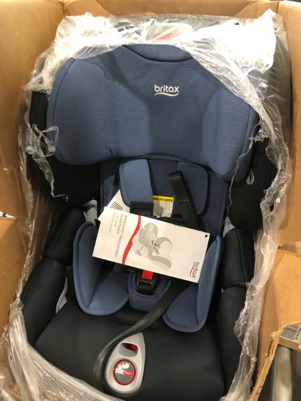 Photo 2 of Britax Boulevard Clicktight Convertible Car Seat, Blue Contour SafeWash Boulevard Blue Contour