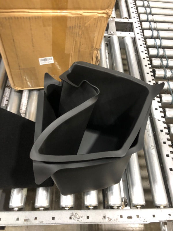 Photo 2 of **USED** powoq Fit Tesla Model Y Car Rear Trunk Organizer Storage Box Side Storage Bins Side Storage 