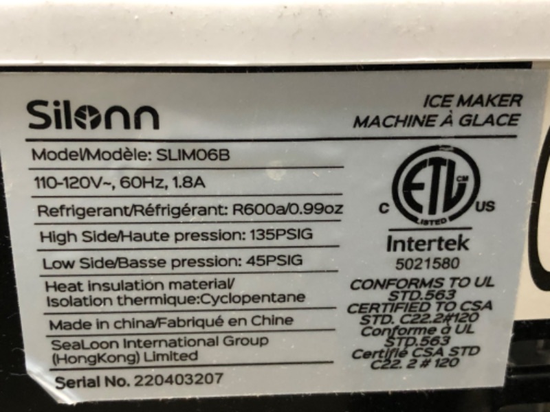 Photo 6 of **missing scoop**
Silonn Countertop Ice Maker Machine