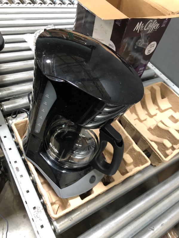 Photo 4 of **box has been opened**
Mr. Coffee Coffee Maker with Auto Pause and Glass Carafe, 12 Cups, Black & 2129512, 5-Cup Mini Brew Switch Coffee Maker, Black Black Coffee Maker + Coffee Maker, Black