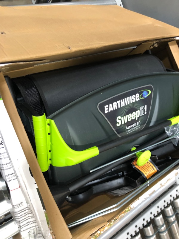 Photo 2 of **box has been opened**
Earthwise 21" Lawn Sweeper LSW70021