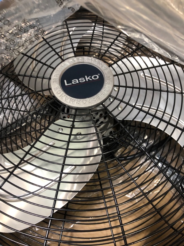 Photo 5 of **item has been opened**
Lasko 20" High Velocity Quick Mount, Easily Converts from a Floor Wall Fan, 7 x 22 x 22 inches, Black 2264QM