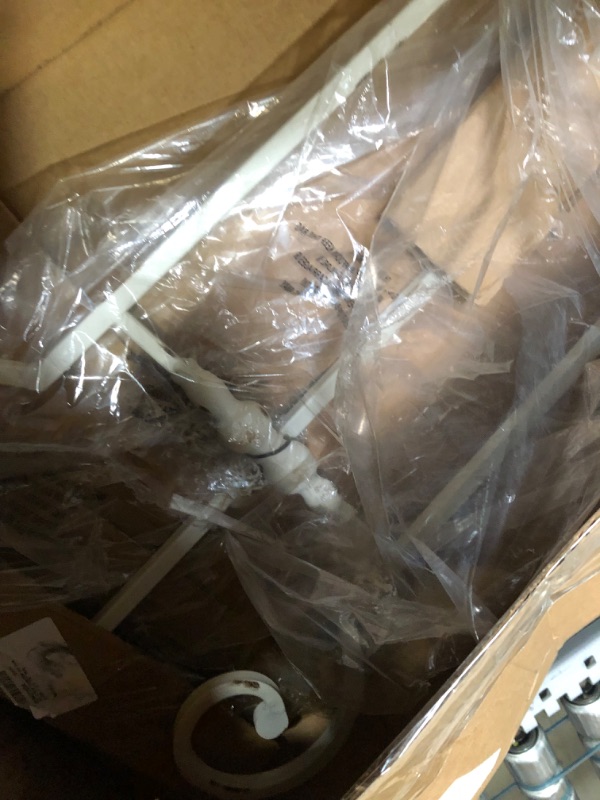 Photo 4 of **box has been opened**
Deco 79 Metal Triangle Easel with Chain Support, 17" x 22" x 52", White White 17" x 22" x 52"