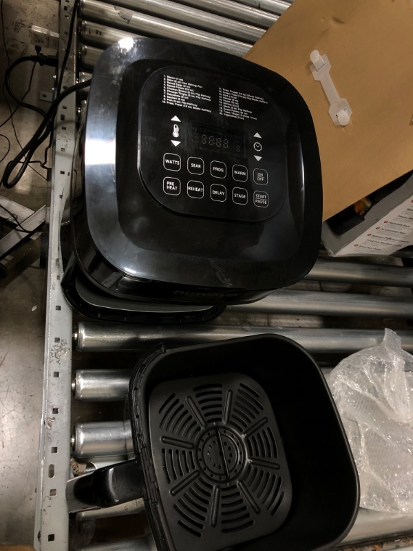 Photo 3 of **used item**
Nu Wave Brio 7-in-1 Air Fryer Oven, 7.25-Qt with One-Touch Digital Controls, 50°- 400°F Temperature Controls in 5° Increments, Linear Thermal (Linear T) for Perfect Results, Black 7.25QT Brio