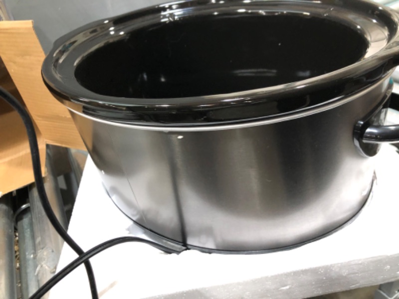 Photo 2 of **used**
Crockpot 8 Qt. Countdown Slow Cooker - Dark Stainless Steel