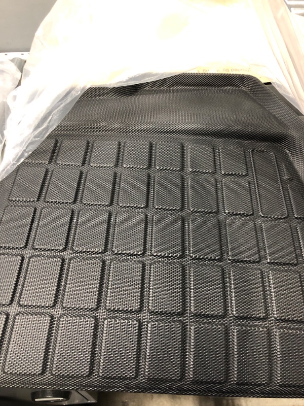 Photo 4 of **MISSING 1 MAT***  SUPER LINER Tesla Model 3 Floor Mats Complete Set Custom Fit 2021 2022 2023 All-Weather Cargo Liner Rear Cargo Tray Trunk Floor Mat Interior Accessories