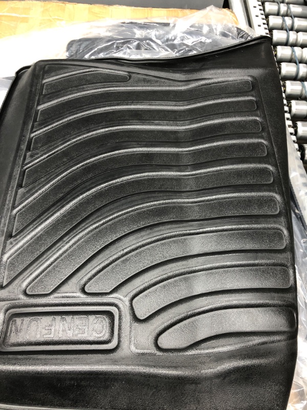 Photo 2 of **MISSING 1 MAT***  SUPER LINER Tesla Model 3 Floor Mats Complete Set Custom Fit 2021 2022 2023 All-Weather Cargo Liner Rear Cargo Tray Trunk Floor Mat Interior Accessories