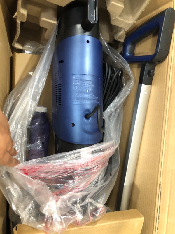 Photo 2 of **SEE NOTES**
Shark WD101 HydroVac XL 3-in-1 Vacuum, Mop & Self-Cleaning System with Antimicrobial Brushroll* & 12 oz. Odor Neutralizing Concentrate for Hard Floors & Area Rugs, Lightweight, Corded, Navy