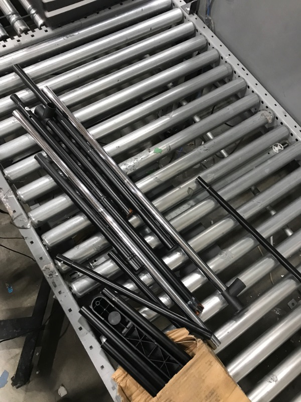 Photo 1 of **USED** Udear Garment Rack, 43.3 Inches Freestanding Double Rod Clothing Racks for Hanging Clothes, Black