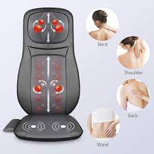 Photo 1 of Snailax shiatsu Neck & Back Massager with Heat, Full Back Kneading Shiatsu or Rolling Massage, Massage Chair pad with Height Adjustment, Back Massager for Neck and Shoulder
