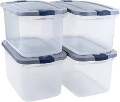 Photo 1 of *** comes with 5 lids ***
Rubbermaid Roughneck Clear 50 Qt/12 Gal Storage Containers, Pack of 4 with Latching Grey Lids, Visible Base, Sturdy and Stackable, Great for Storage and Organization Snap-Fit Lids 50 Qt - 4 Pack