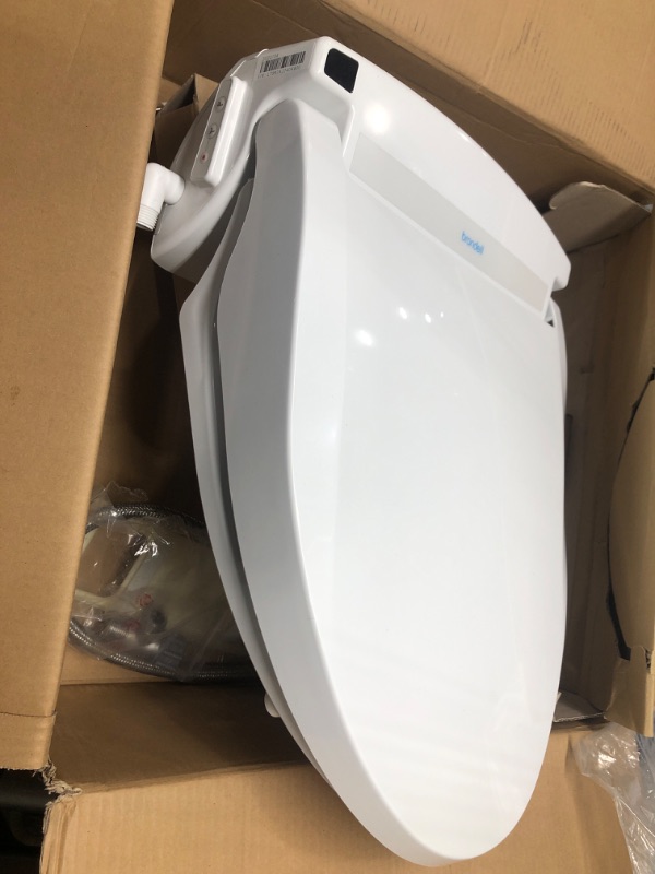 Photo 3 of **TESTED** Brondell LT99 Swash Electronic Bidet Seat LT99, Fits Elongated Toilets, White