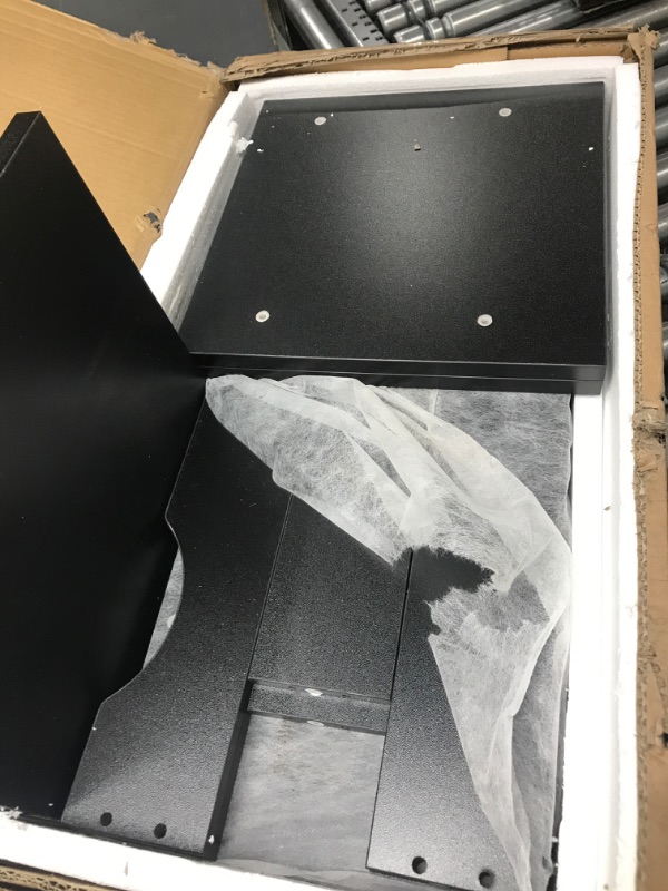 Photo 1 of Aheaplus Sofa Side Table with USB Ports and Outlets, Narrow End Table Set of 2 with Charging Station, Bedside Nightstand with Storage Shelves, Slim Side Table for Small Space, Living Room, Metal Frame Black End Table Set