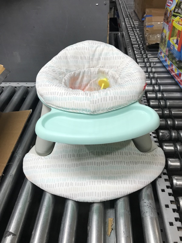 Photo 2 of ]Skip Hop 2-in-1 Sit-up Activity Baby Chair, Silver Lining Cloud
