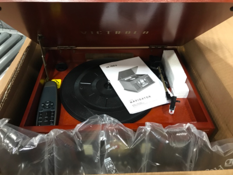 Photo 1 of **USED**TESTED AND WORKS **  Victrola Navigator 8-in-1 Classic Bluetooth Record Player with USB Encoding and 3-Speed 