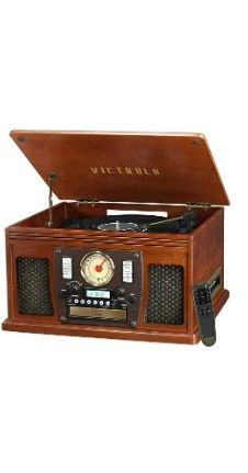 Photo 2 of **USED**TESTED AND WORKS **  Victrola Navigator 8-in-1 Classic Bluetooth Record Player with USB Encoding and 3-Speed 