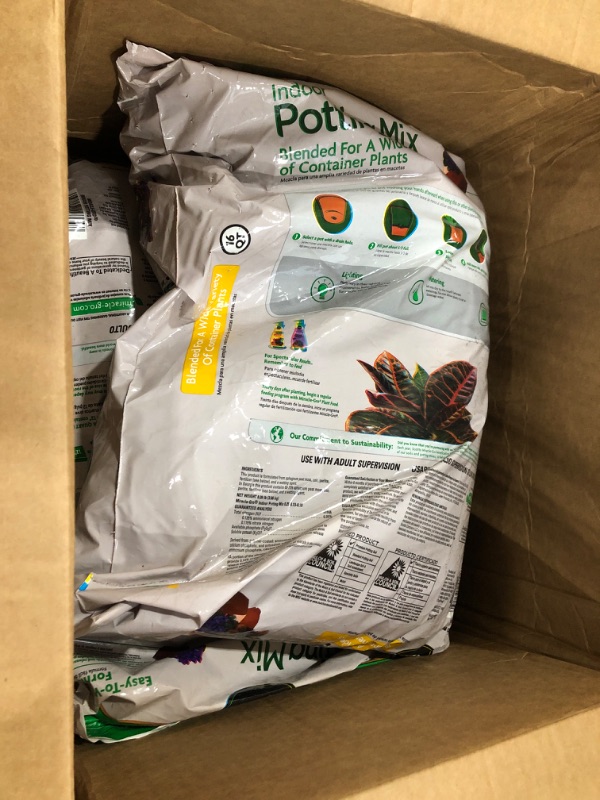 Photo 2 of 2 PACK**
Miracle-Gro Indoor Potting Mix, 16 qt.