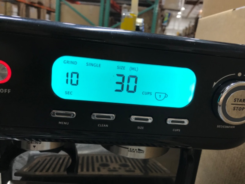 Photo 1 of **SEE NOTES**
EspressoWorks Barista Pro Series Espresso Machine with LCD Display, Milk Steamer, and Grinder – Ready To Brew In 60 Seconds – 15-Bar Espresso, Cappuccino, and Latte Machine 30-Piece Bundle Black