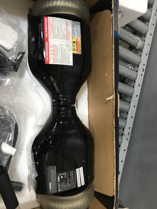 Photo 3 of Hover-1 Turbo Hoverboard Combo | Seat Attachment Buggy, 7 MPH Top Speed, 6 Mile Range, 400W Motor (2x 200W), 4.5Hr Charge Time, 220lbs Max Weight, Black
