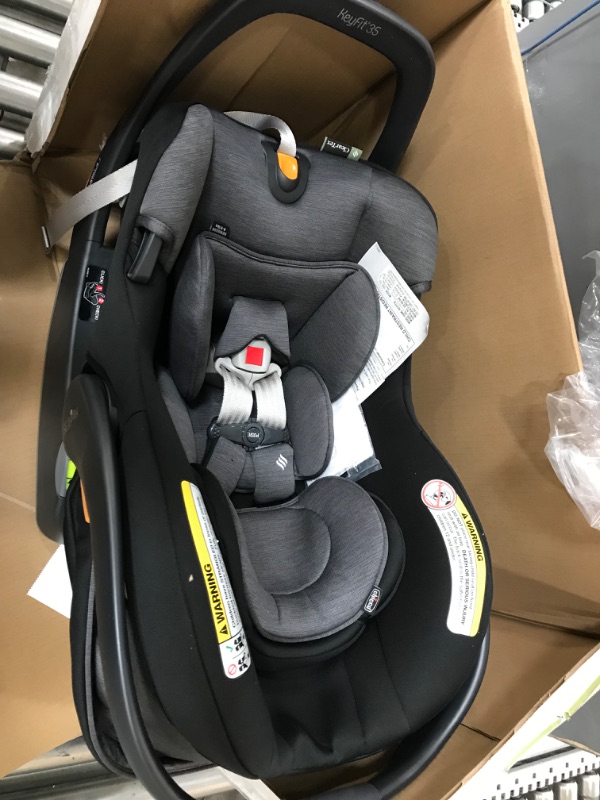 Photo 2 of Chicco KeyFit 35 ClearTex Infant Car Seat - Shadow | Black With ClearTex® No Chemicals Shadow/Black