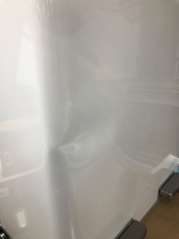 Photo 1 of SONGMICS Trash Can, 2 x 8-Gallon Garbage Can for Kitchen, with 15 Trash Bags, 2 Compartments, Plastic Inner Buckets and Hinged Lids, Airtight, White and Gray ULTB60WT White + Gray