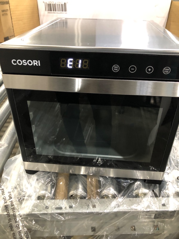 Photo 4 of ***Displays E1Error***COSORI Food Dehydrator (50 Recipes) for Jerky, Vegetables Fruit, Meat, Dog Treats, Herbs, and Yogurt, Dryer Machine with Temperature Control, 6 Stainless Steel Trays, Rear-Mounted Fan, Silver 6 trays Dehydrator Machine (silver)