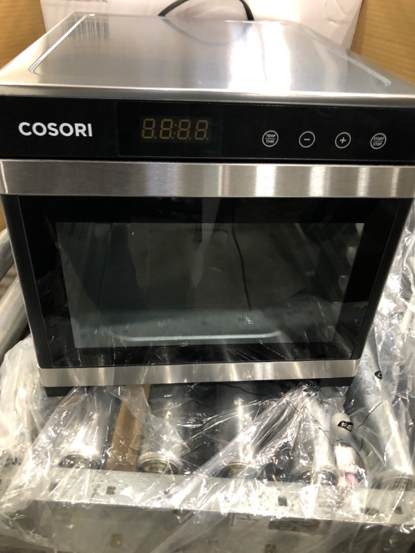 Photo 3 of ***Displays E1Error***COSORI Food Dehydrator (50 Recipes) for Jerky, Vegetables Fruit, Meat, Dog Treats, Herbs, and Yogurt, Dryer Machine with Temperature Control, 6 Stainless Steel Trays, Rear-Mounted Fan, Silver 6 trays Dehydrator Machine (silver)