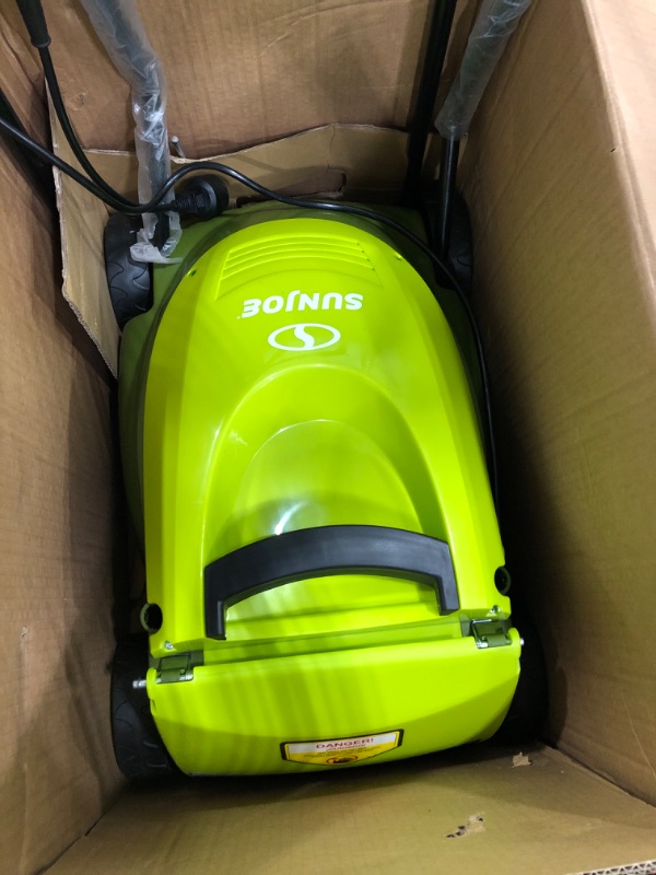 Photo 7 of *SEE NOTES* Sun Joe MJ401E-PRO 13 Amp Electric Lawn Mower w/Side Discharge Chute, 14", Green 