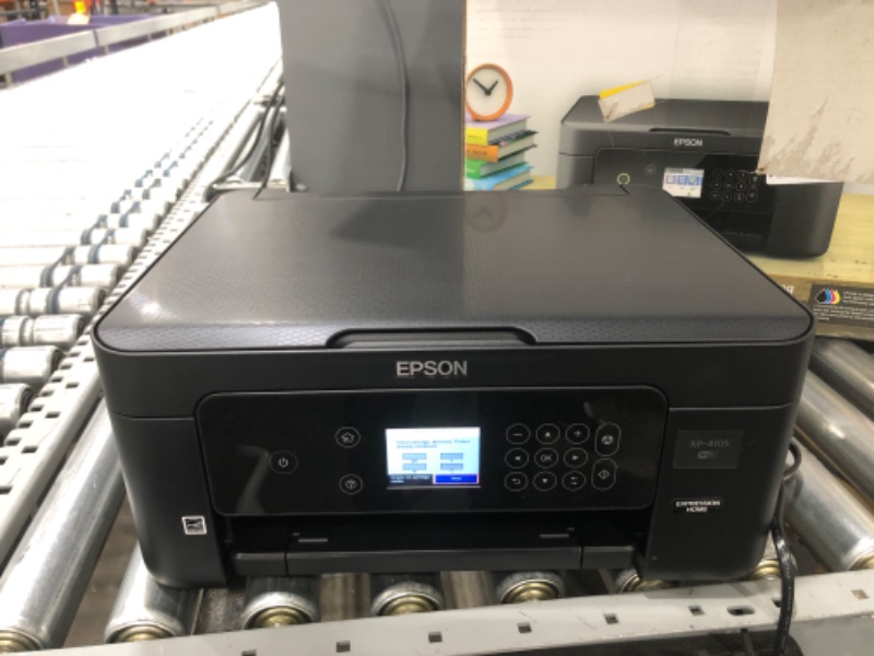 Photo 4 of Epson Expression Home XP-4105 All-in-One Wireless Color Inkjet Printer, Black - Print Copy Scan - 2.4" Color LCD, 10.0 ppm, 5760 x 1440 dpi, Auto 2-Sided Printing, Voice Activated