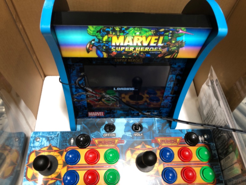 Photo 3 of Arcade 1Up Arcade1Up Marvel Super Heroes 2 Player Countercade - Electronic Games;