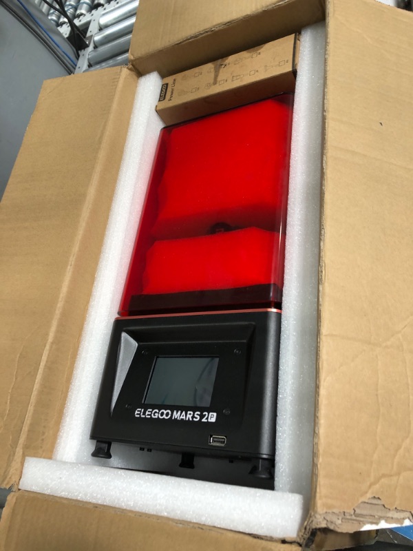 Photo 2 of *UNFUNCTIONAL*- ELEGOO Resin 3D Printer Mars 2 Pro Mono MSLA 3D Printer UV Photocuring LCD Resin 3D Printer with 6.08 inch 2K Monochrome LCD, Printing Size 129 x 80 x 160 mm³ / 5.1 x 3.1 x 6.3 in³