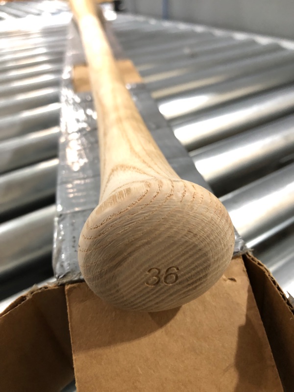 Photo 2 of 35.5" Light Beige Wood Baseball Bat Fungo (Size 36)