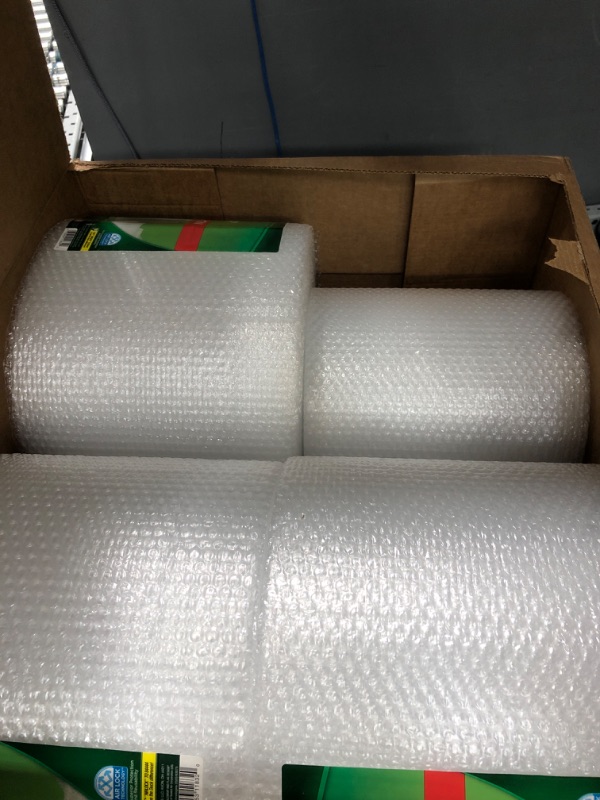 Photo 2 of Duck Brand Bubble Wrap Roll, 12" x 600', Original Bubble Cushioning for Packing, Shipping, Mailing and Moving, Perforated Every 12" (286837) 12 in. x 600 ft.