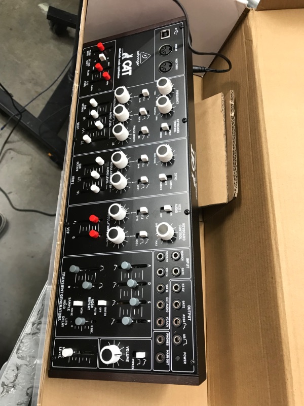 Photo 5 of Behringer CAT Legendary Paraphonic Analog Synthesizer with Dual VCOs, 4 Mixable Waveforms, External Signal Processor, 16-Voice Poly Chain and Eurorack Format