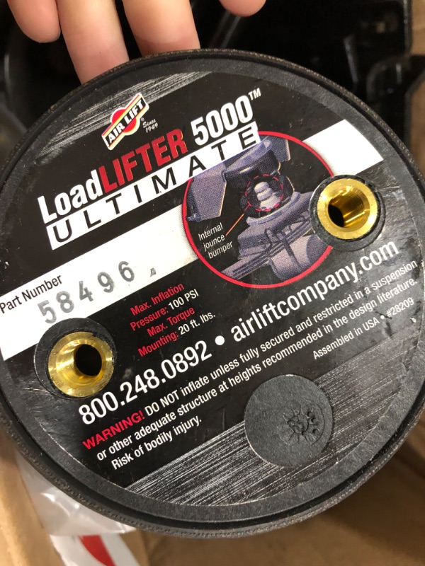 Photo 1 of Air Lift 88365 LoadLifter 5000 Ultimate Air Suspension Kit