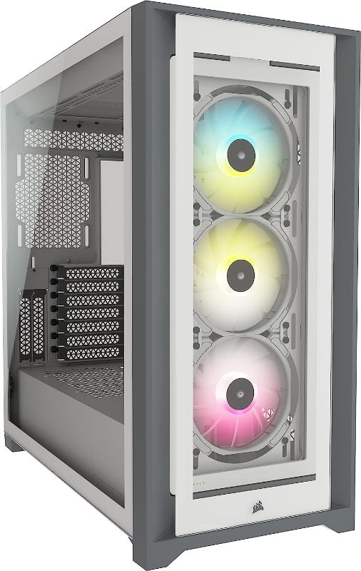 Photo 1 of Corsair iCUE 5000X RGB Tempered Glass Mid-Tower ATX PC Smart Case - Black
