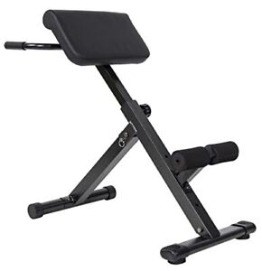 Photo 1 of Adjustable Roman Chair AB Back Hyperextension Bench with Handle, 300-Pound Capac
