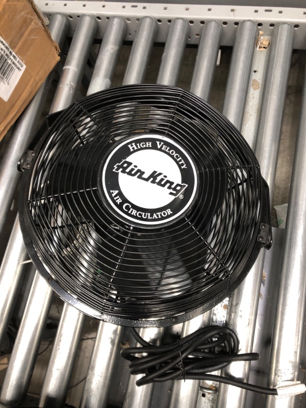 Photo 2 of Air King 9312 Powder-Coated Steel Multi-Mount Wall Fan, Black