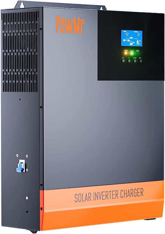 Photo 1 of **SEE NOTES**
5000 Watt Solar Inverter Pure Sine Wave 48V 110V, Off-Grid 5KW Power Inverter Built in 80A MPPT Controller, 40A AC Charger, Max.PV Input 500V, Support Utility/Generator/Solar Charge
