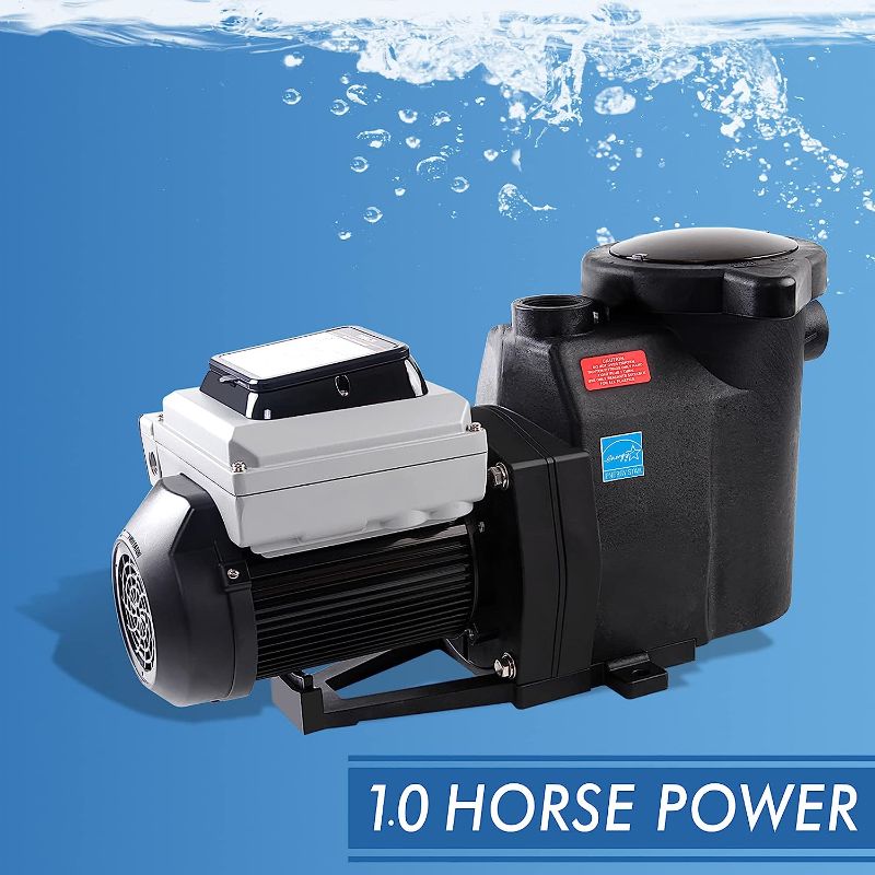 Photo 1 of BLUE WORKS Variable Speed Pool Pump, Inground Pool Pump 1HP, 220-240V, 2 Years USA Warranty, BLPVS2010P
